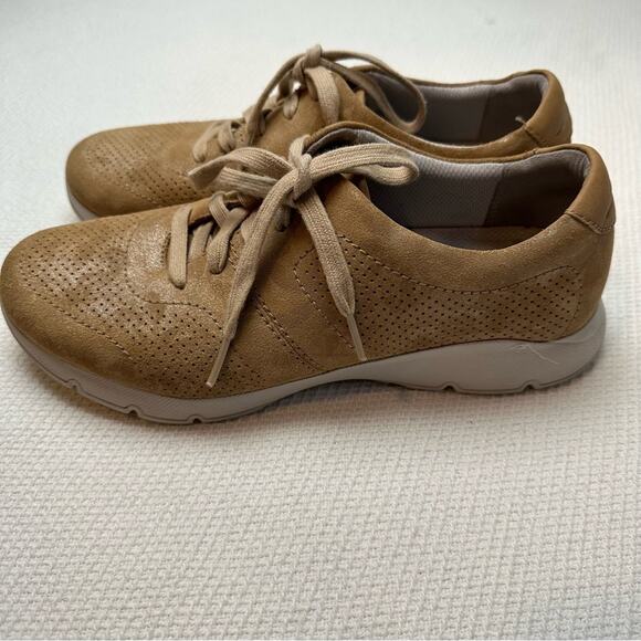 Dansko Alissa Gold Print Leather Athletic Casual Oxford Women's Size 39 - Picture 2 of 9